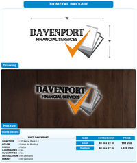 CUSTOM MOCKUP SIGN FOR Matt Davenport