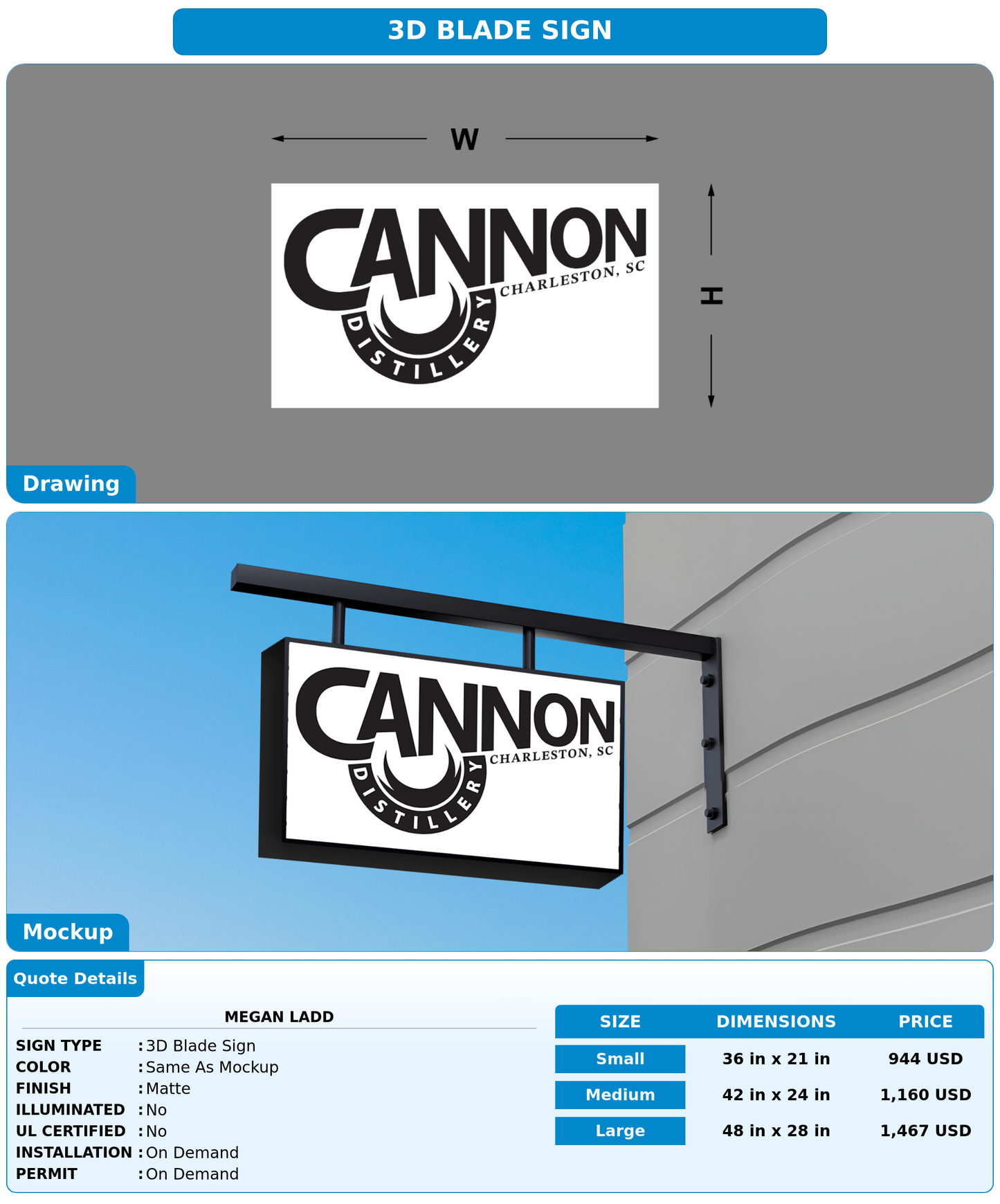 CUSTOM MOCKUP SIGN FOR megan ladd