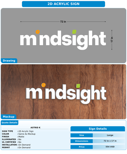 CUSTOM MOCKUP SIGN FOR Astrid K