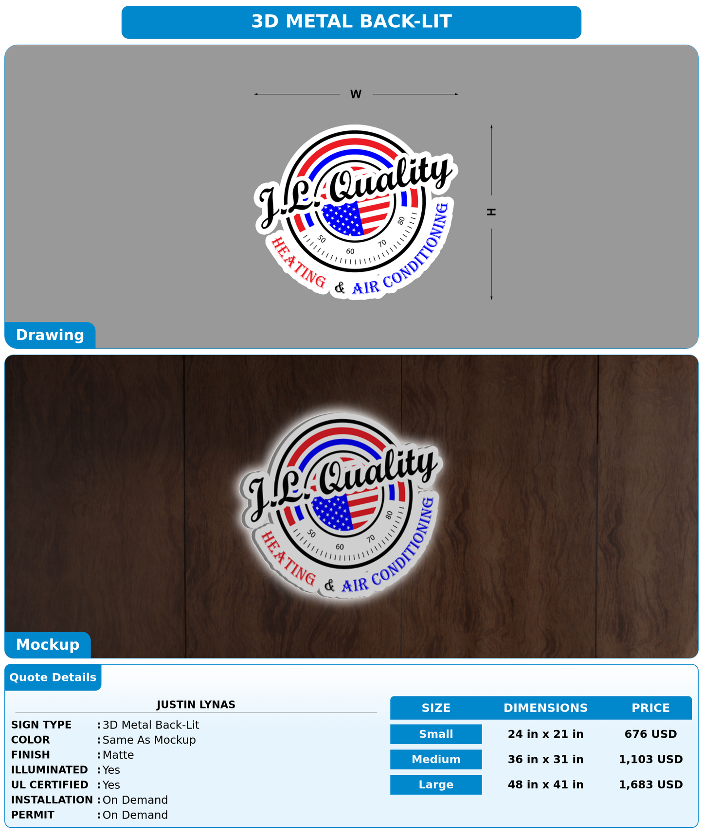 CUSTOM MOCKUP SIGN FOR Justin Lynas