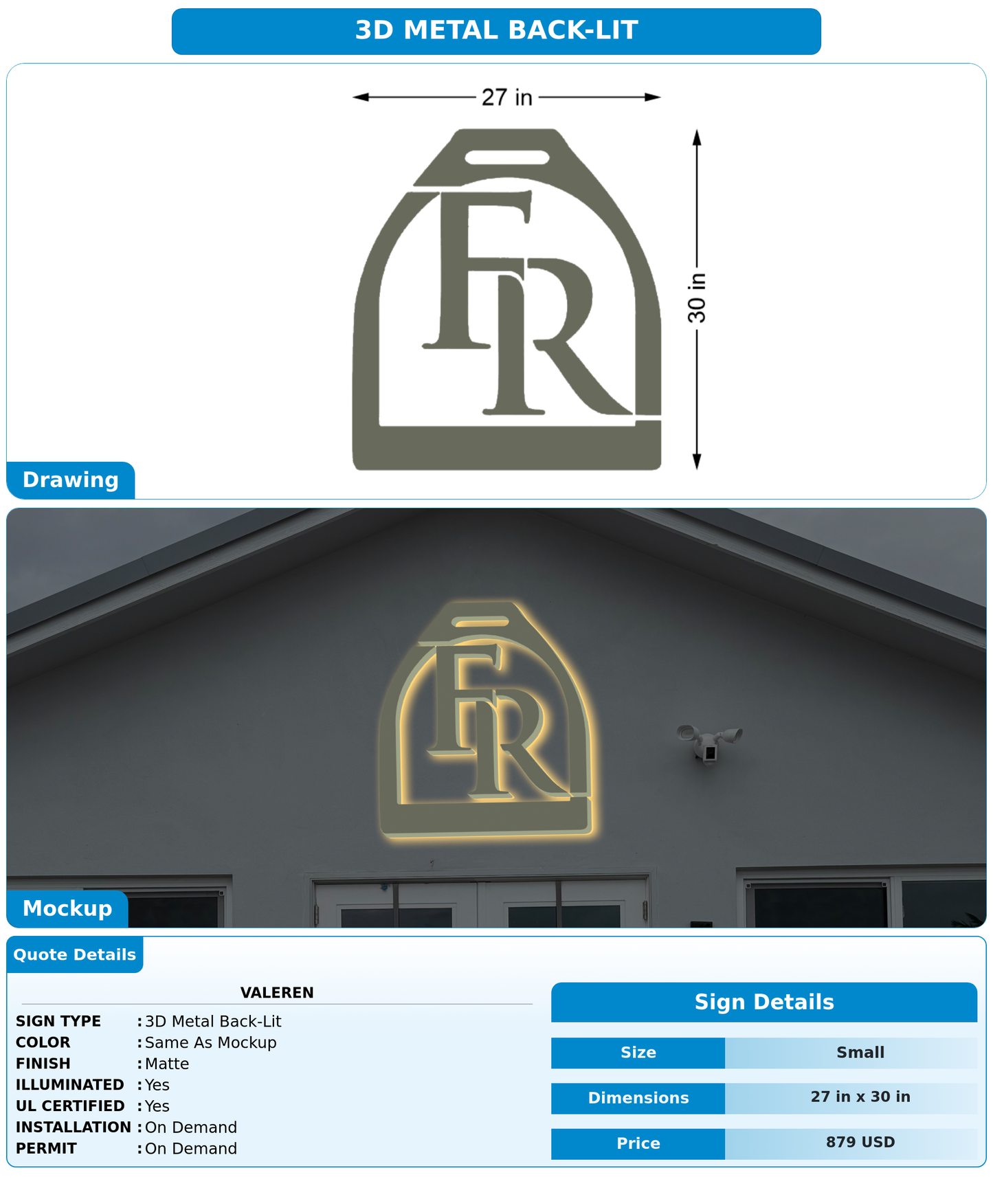 CUSTOM MOCKUP SIGN FOR valeren