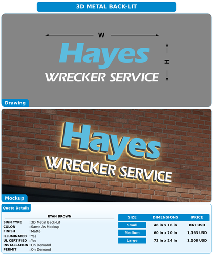CUSTOM MOCKUP SIGN FOR Ryan Brown