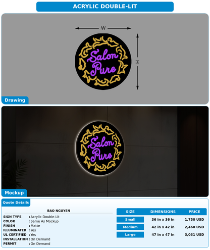 CUSTOM MOCKUP SIGN FOR Bao Nguyen