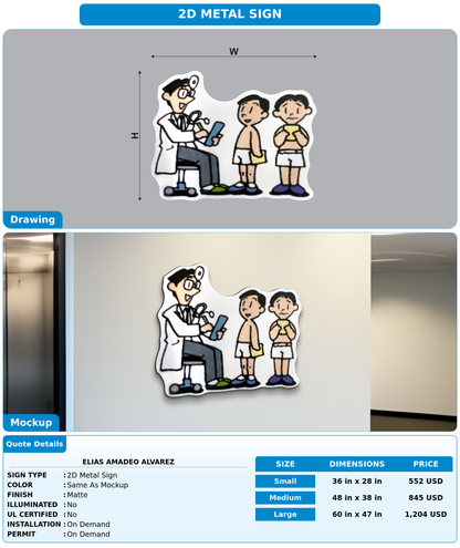 CUSTOM MOCKUP SIGN FOR Elias Amadeo Alvarez