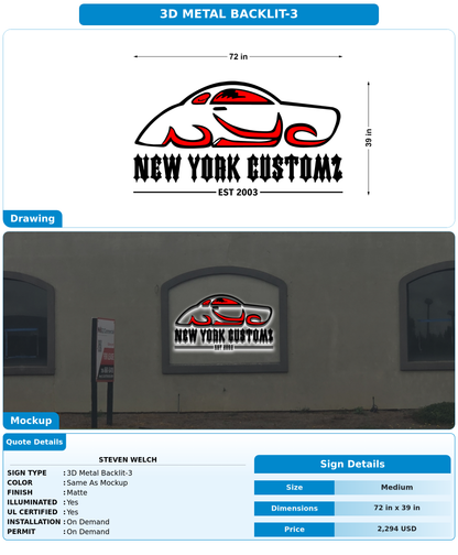 CUSTOM MOCKUP SIGN FOR Steven Welch