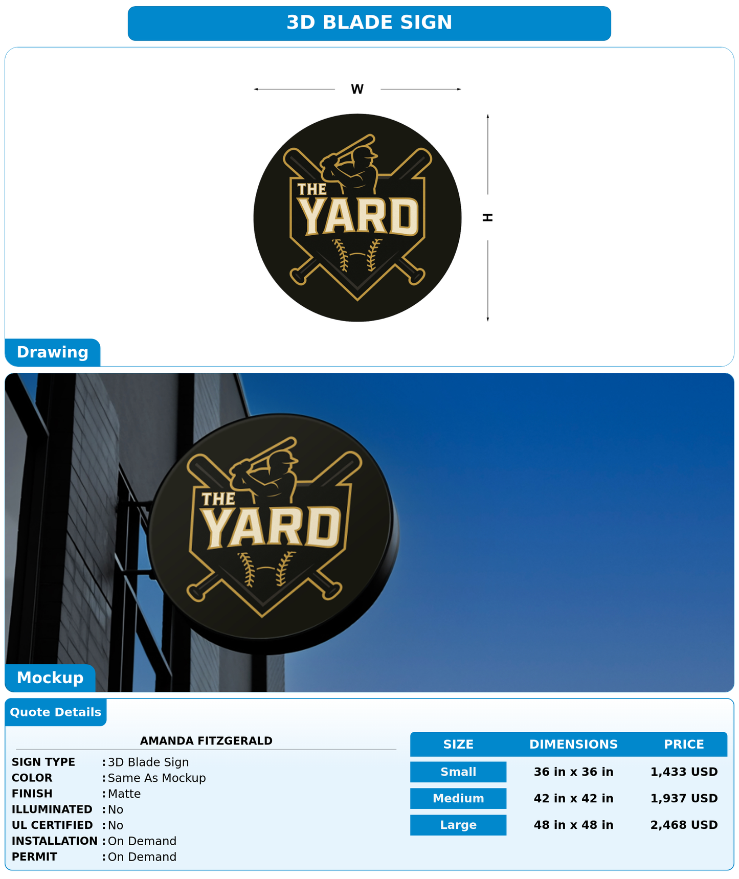 CUSTOM MOCKUP SIGN FOR Amanda Fitzgerald