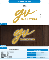 CUSTOM MOCKUP SIGN FOR Yuri Machado Santos