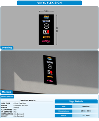 CUSTOM MOCKUP SIGN FOR Christine Abucay