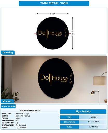 CUSTOM MOCKUP SIGN FOR Rodrico Blanchard