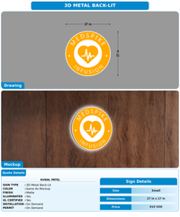 CUSTOM MOCKUP SIGN FOR Kunal Patel