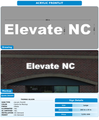 CUSTOM MOCKUP SIGN FOR Thomas Gilson