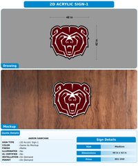 CUSTOM MOCKUP SIGN FOR Aaron Sawchak
