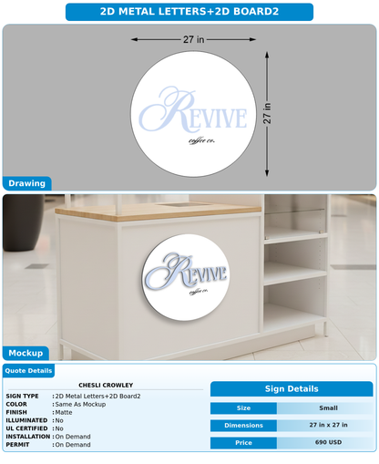 CUSTOM MOCKUP SIGN FOR Chesli Crowley
