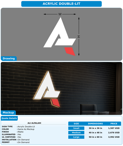 CUSTOM MOCKUP SIGN FOR Ali  Alfalahi