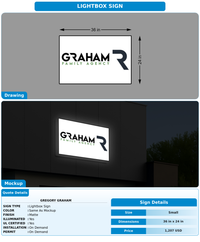 CUSTOM MOCKUP SIGN FOR Gregory Graham