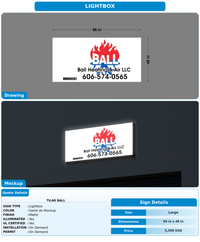 CUSTOM MOCKUP SIGN FOR Tilar ball