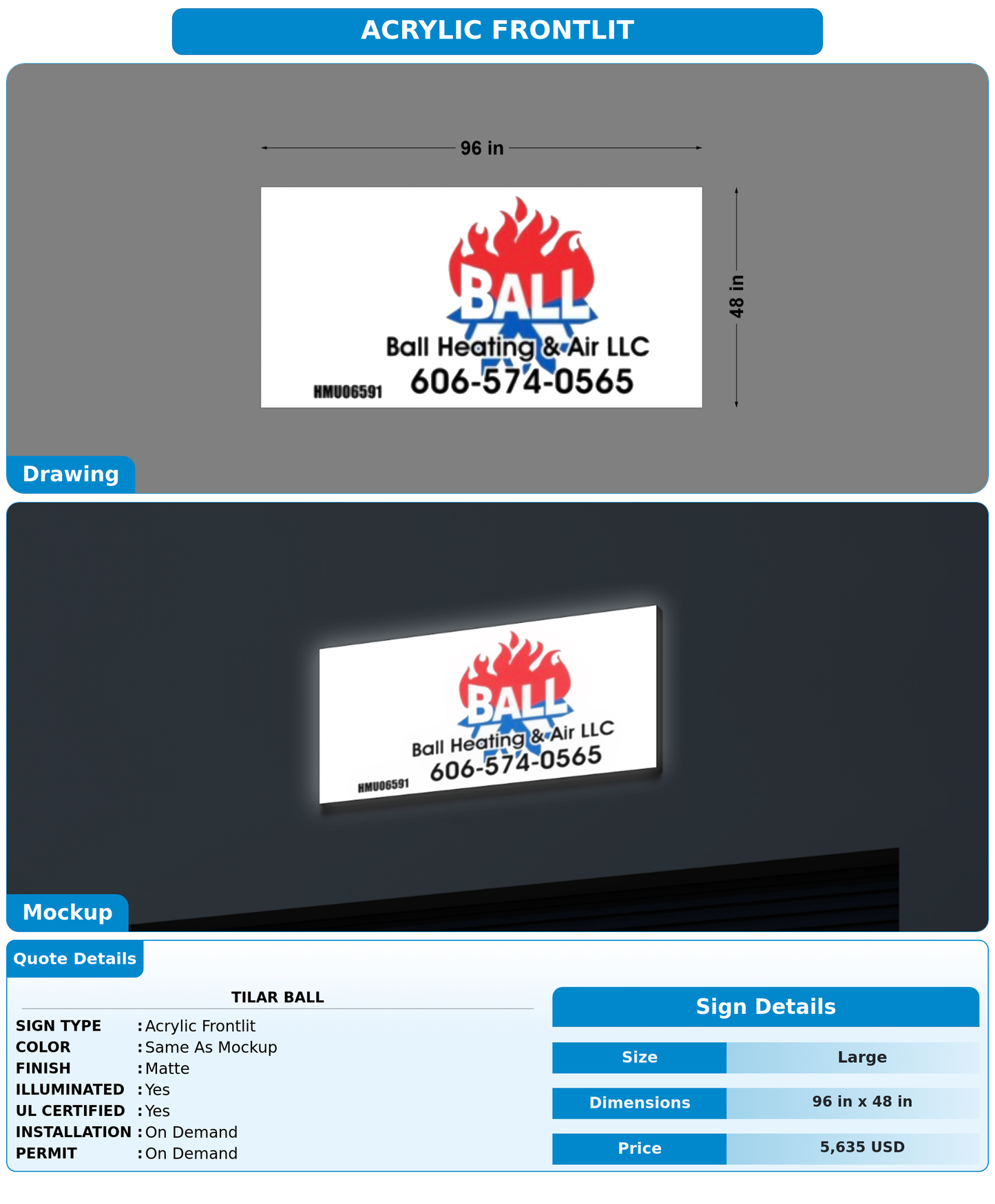 CUSTOM MOCKUP SIGN FOR Tilar ball