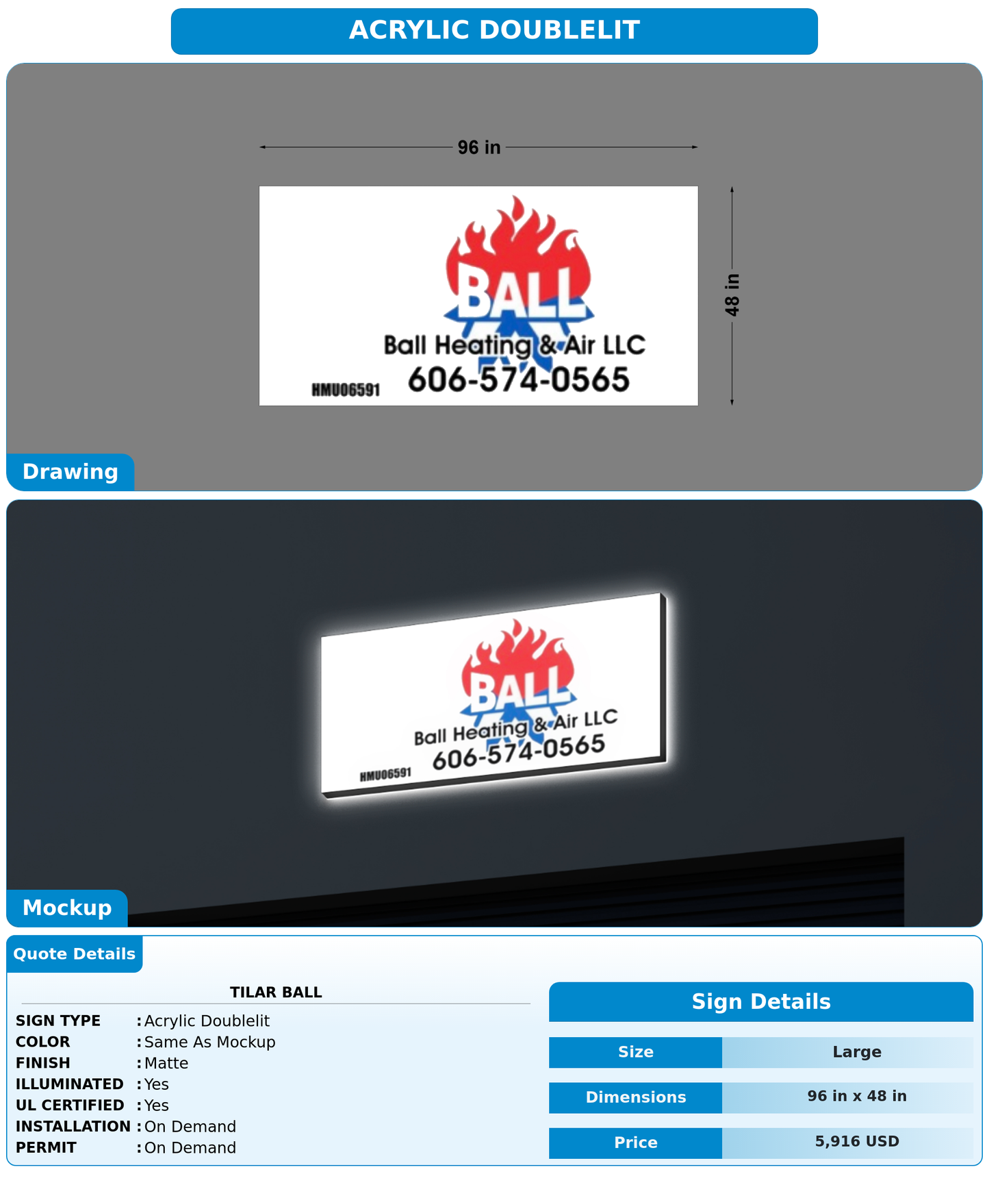 CUSTOM MOCKUP SIGN FOR Tilar ball