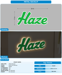 CUSTOM MOCKUP SIGN FOR Stacey Hayes