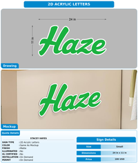 CUSTOM MOCKUP SIGN FOR Stacey Hayes