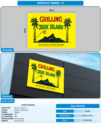 CUSTOM MOCKUP SIGN FOR Tammy Braziel