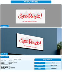 CUSTOM MOCKUP SIGN FOR Marco Perez