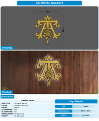 CUSTOM MOCKUP SIGN FOR Tohnnie Smock