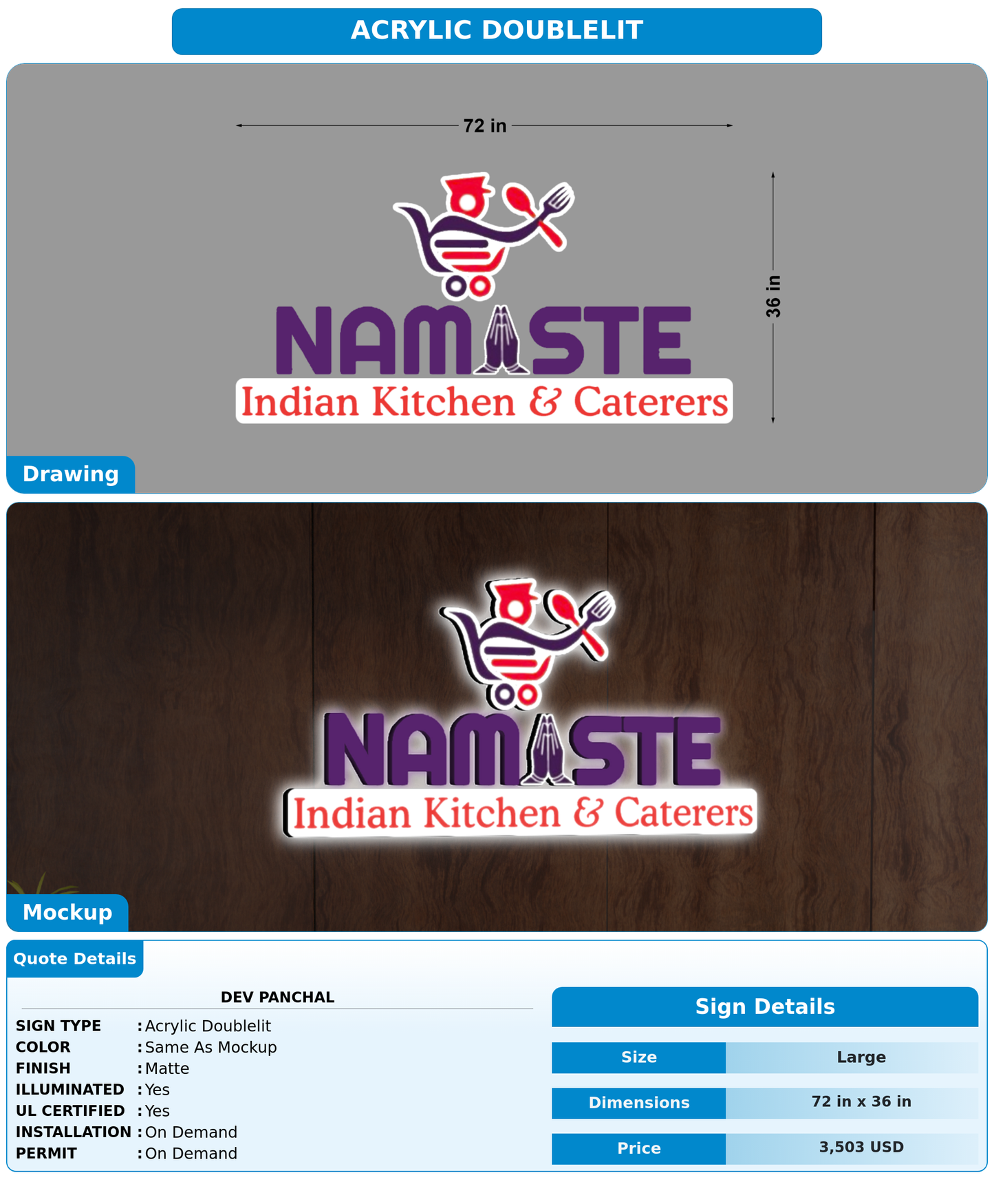 CUSTOM MOCKUP SIGN FOR dev panchal