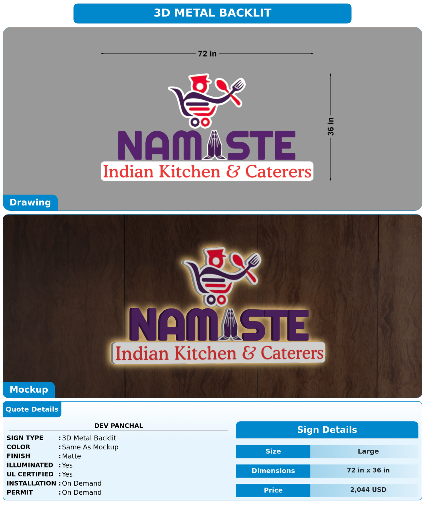 CUSTOM MOCKUP SIGN FOR dev panchal