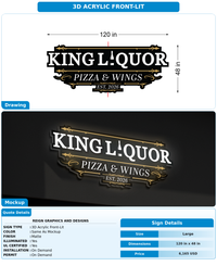 CUSTOM MOCKUP SIGN FOR Reign Graphics and Designs