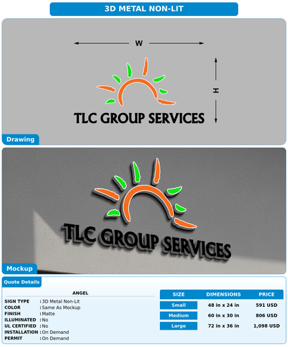 CUSTOM MOCKUP SIGN FOR Angel