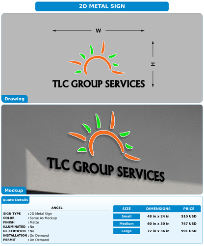CUSTOM MOCKUP SIGN FOR Angel