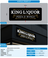 CUSTOM MOCKUP SIGN FOR Reign Graphics and Designs