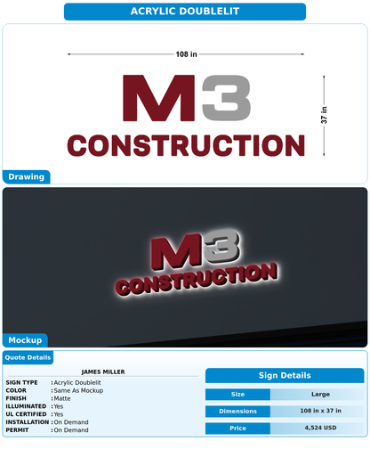 CUSTOM MOCKUP SIGN FOR James Miller