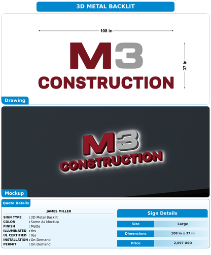 CUSTOM MOCKUP SIGN FOR James Miller