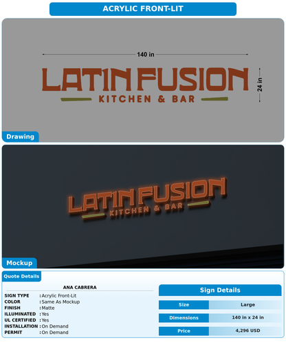 CUSTOM MOCKUP SIGN FOR ANA CABRERA