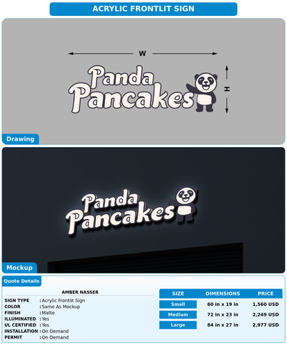 CUSTOM MOCKUP SIGN FOR Amber Nasser