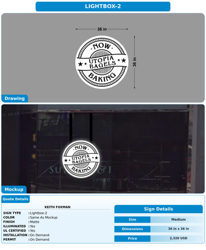 CUSTOM MOCKUP SIGN FOR Keith Foxman