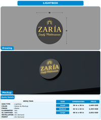 CUSTOM MOCKUP SIGN FOR NEROJ TAHA