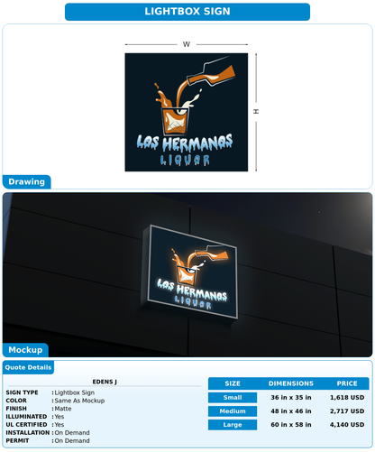 CUSTOM MOCKUP SIGN FOR Edens J