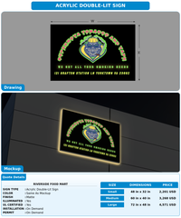 CUSTOM MOCKUP SIGN FOR Riverside food mart