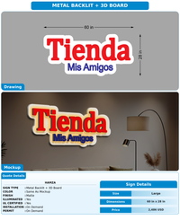 CUSTOM MOCKUP SIGN FOR Hamza