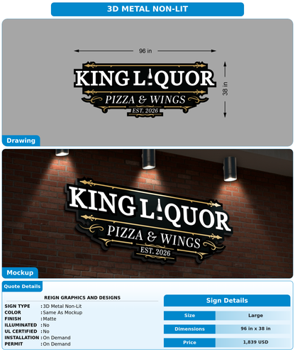 CUSTOM MOCKUP SIGN FOR Reign Graphics and Designs