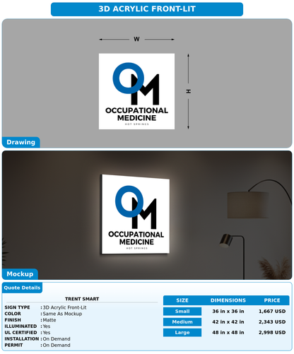 CUSTOM MOCKUP SIGN FOR Trent Smart
