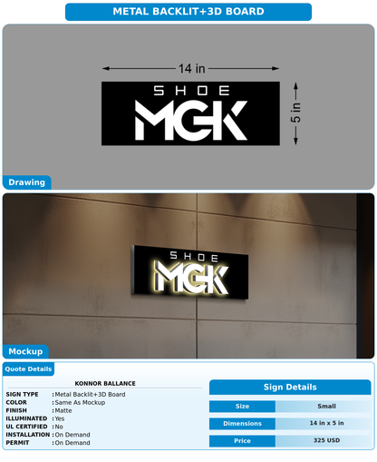CUSTOM MOCKUP SIGN FOR Konnor Ballance