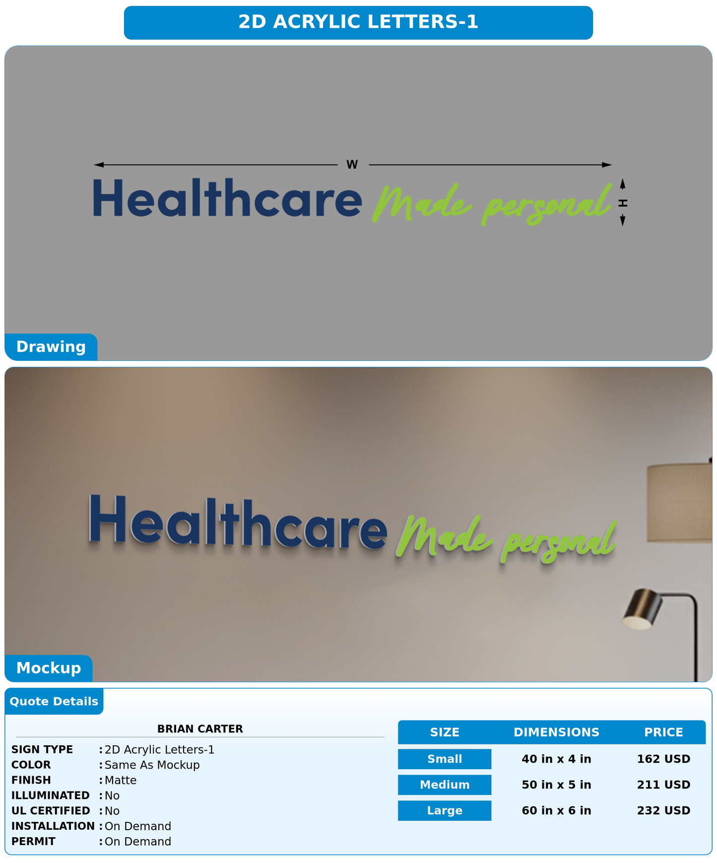CUSTOM MOCKUP SIGN FOR brian carter