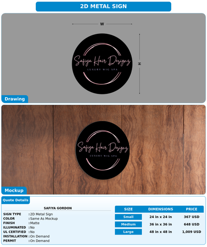 CUSTOM MOCKUP SIGN FOR Safiya Gordon