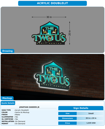 CUSTOM MOCKUP SIGN FOR Jonathan Zanders Jr