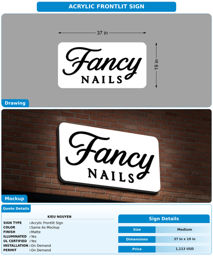 CUSTOM MOCKUP SIGN FOR Kieu Nguyen