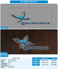 CUSTOM MOCKUP SIGN FOR Rachel Laser